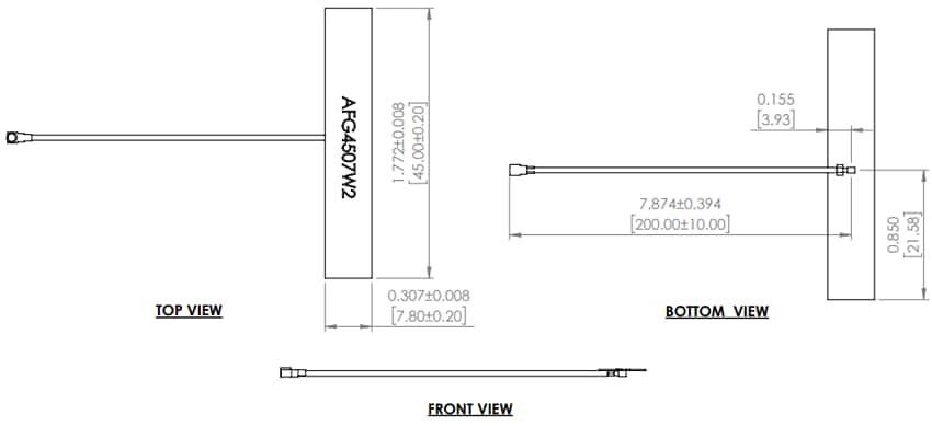 Abracon AFG4507W2 Dual-Band Wi-Fi® Flexible Antennas